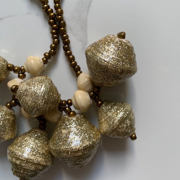 Long paper bead necklace by 31 Bits - Picture 3 of 3